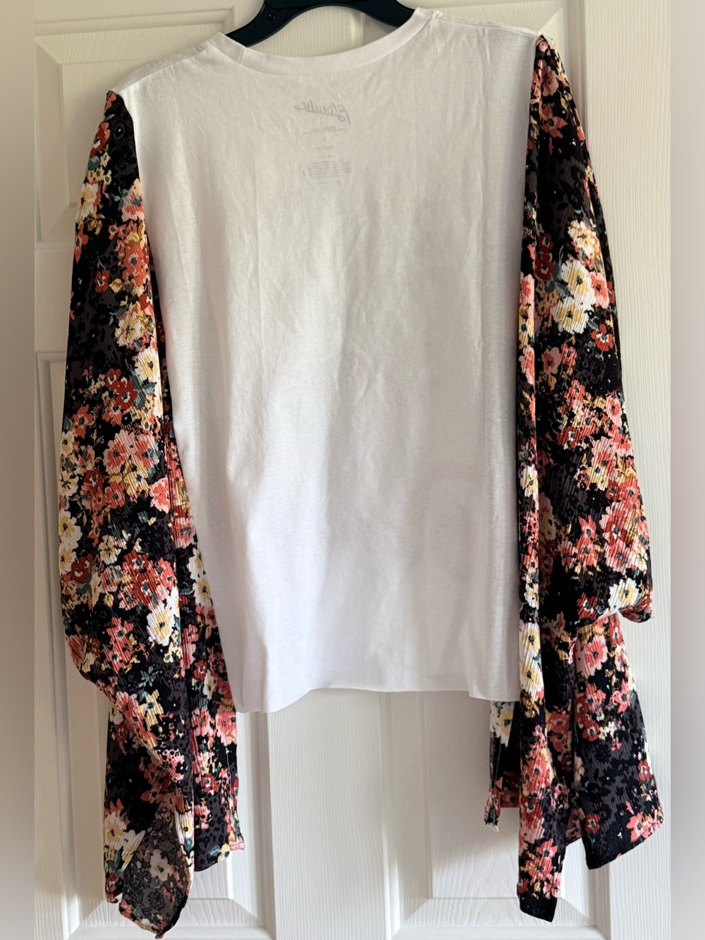 Custom Upcycled Blondie Poncho Kimono Pullover Top OSFM OOAK - Picture 4 of 4